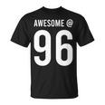 Awesome At 96 面白い96歳の誕生日のお祝いに 長袖tシャツ Tシャツ