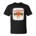 Basketball Mom Bleached Leopard 母の日 バスケットボール ママ Tシャツ