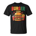 Berger Crew Hamburger Cheeseburger Fast Food Lovers Tシャツ