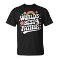 Words Best Father Pink Father’S Day Tシャツ