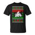 Braaapy Christmas Dirt Bike Ugly Sweater Christmas Motocross T-Shirt