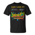Can I Lick It 周期表 面白い 科学 先生 学生 Tシャツ
