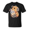 Capybara Bubble Tea Kawaii Niña Disfraz De Capibara Camiseta unisex