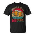 Cheers & Beers To 68 Years 68 Birthday 68Th Bday Men Tシャツ