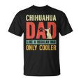Chihuahua Papà Divertente Festa Del Papàintage Per Proprietario Cane Maglietta