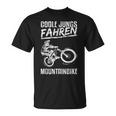 Coole Jungs Fahren Mountainbike Mtb Fahrrad Kinder Jungen T-Shirt