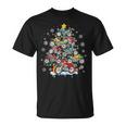 Dirt Bikes As Colorful Lights Christmas Tree Costume Biker Tank Top T-Shirt