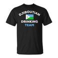 Djibouti Djiboutian Drinking Team Beer Flag Matching T-Shirt