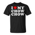 Dog I Love My Chow Chow Chow Tシャツ