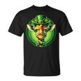 Drôle De Léprechaun Girafet Patrick Pour Enfants Hommes Et S T-Shirt