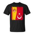 España Turquía Bandera Española Raíces Turcas Camiseta unisex