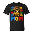 Family Mom Master Builder Building Bricks Blocks T-Shirt