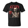 kulltaying Alive スケルトン ドリンクコーヒー Tシャツ