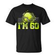 I'm 60 ラケット スポーツ テニス 選手 大人 還暦 Tシャツ