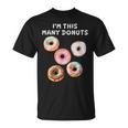 I'm Many Donuts 面白いドーナツフィットネス格言 Tシャツ