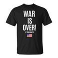 If You Want It War Is Over 反戦アメリカ国旗抗議 Tシャツ