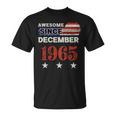 Impresionante Banderaintage De Estados Unidos Desde 1965 De Diciembre De 1965 Manga Larga Camiseta unisex