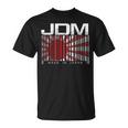 Jdm Barcode Made In Japan モータースポーツ メンズ シャツ Tシャツ