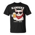 Kanreki 還暦 60歳 記念 猫 サングラス ビール 大人のユーモア Tシャツ