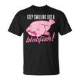 Keepmiling Like A Blobfish デザイン ブログフィッシュファン向け Tシャツ