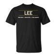 Lee The Man The Myth The Legend Tシャツ