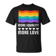 Lgbt More Equality More Lovetシャツ Lgbtq ゲイ レズビアン Lgbt Tシャツ