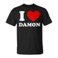 I Love Damon I Heart Damon 面白い名前 Damon Tシャツ