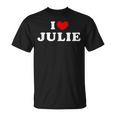 I Love Julie 私は愛する Julie Tシャツ