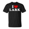 I Love Lark 私は愛する Lark Tシャツ