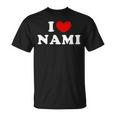 I Love Nami 私は愛する Nami Tシャツ