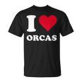 I Love Orcas Tシャツ