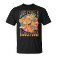 Love Peace ヒッピーコスチューム 60年代 70年代 フラワーフェスティバル衣装 Tシャツ