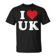 I Love Uk Initials I Heart UK First Last Name U K Tシャツ