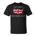 Make America Great Britain Again ドナルド・トランプ 面白いシャツ Tシャツ