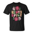 Neurospicy レトロフラワー Tシャツ