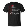 Nice Naughty Armenian Christmas Armenia Roots Heritage T-Shirt Nice Naughty Armenian Christmas Armenia Roots Heritage T-Shirt