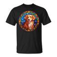 Novacotia Duck Tolling Retriever Toller Dog ステンドグラス Tシャツ