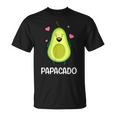 Papacado Avocado Baffi Avocado Papa Festa Del Papà Maglietta