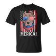 Pit-Bull Usa 愛国的な犬服 アメリカ国旗 メンズ Tシャツ