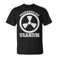 Powered By Uranium 原子力エンジニア Tシャツ