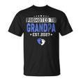 メンズ Promoted To Grandpa Est 2027 Dad Tシャツ