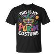 This Is My Purim Costume Jewish Holiday Mask Carnival Party T-Shirt