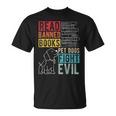 Read Banned Books Pet Dogs Fight Evil Read Books Reading T-Shirt