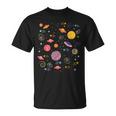 Retro Galaxies Indie Aesthetic Pop Art Hippy T-Shirt