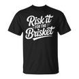 Risk It For The Brisket Bbqジョーク Tシャツ