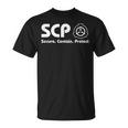 Scpファンデーション-Scp-セキュア・コンテインプロテクト Tシャツ