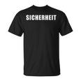 Sicherheit -Ecurity Guard Uniform And German Tシャツ