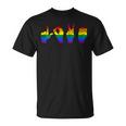 Sign Language Love LGBT Pride Month Rainbow Gay Lesbian T-Shirt