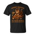 Spooky Biscuits Club Cat 面白い ハロウィン ベーキングベイカー 長袖tシャツ Tシャツ