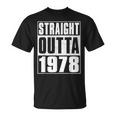 Straight Outta 1978 Womenintage 1978 Birth Of Birthday Tシャツ